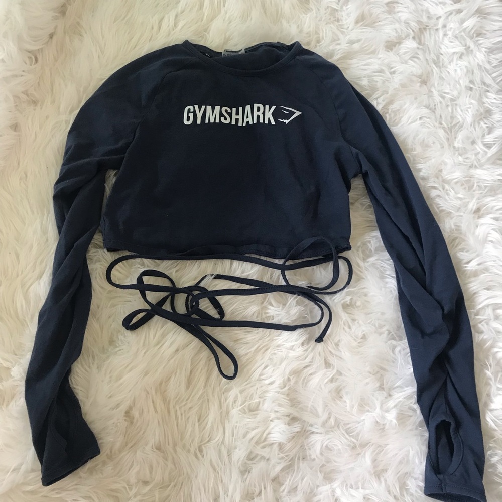 Gymshark long sleeve ribbon crop top